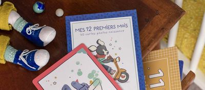 Carte étape à offrir en cadeau de naissance à bébé